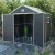 Import Good Quality 4.4x3.4 FT Waterproof Garden Tool Storage Plastic Shed for Storage from China