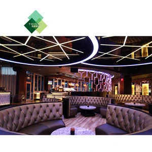 Good quality modern wooden velvet fabric vip strip night club furniture for bar nightclub KTV