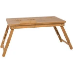 Good quality wholesale multifunctional folding portable adjustable bamboo laptop table bed computer desk