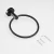 Import Gricol Modern Rubber Gasket Wall Mounted Black Bathroom Toilet Accessories Towel Ring from China