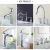 Import Haijun Australian Watermark Fountain High Pressure Flow Rainfall Wall Sink Shower Faucet Head Set from China