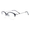 Half Frame TR90 Eyewear Vintage Eyeglasses Optical Women
