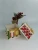 Import hand painted  handmade ceramic heavy dolomite pottery xmas christmas biscuit cookie jar from China