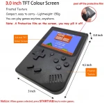 Handheld Game Console Retro Game Player with 400 Classical FC Games 3-Inch Screen for Connecting TV and 1020mAh Battery