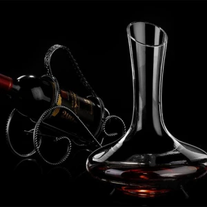 Handmade crystal wine champagne glass swan shaped glass decanter