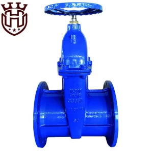 Handwheel DIN3352 F5 DN600 resilient seated gate valve with flanged end