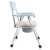 Import Health care disability products aluminum alloy adjustable folding commode toilet chair for elderly people bathroom from China