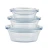 Import Heat Resistant Clear Tempered Glass Salad Bowl with Lid from China