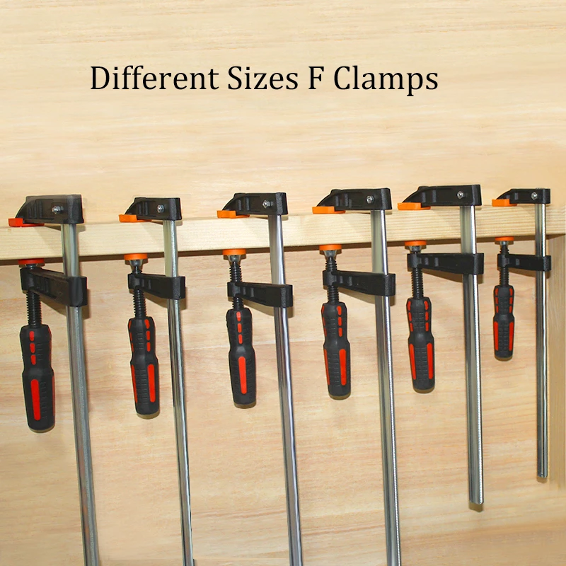Heavy Duty Malleable Cast Iron Bar Clamp Woodworking Clamping Tools F Clamps