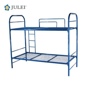 Heavy duty storage dormitory metal bunk bed for student and school use