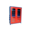 Heavy duty tool chest and tool cabinet assembly for workshop use