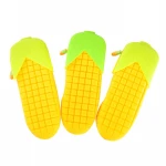 High capacity silicone material cute corn design pencil bag pen case bags