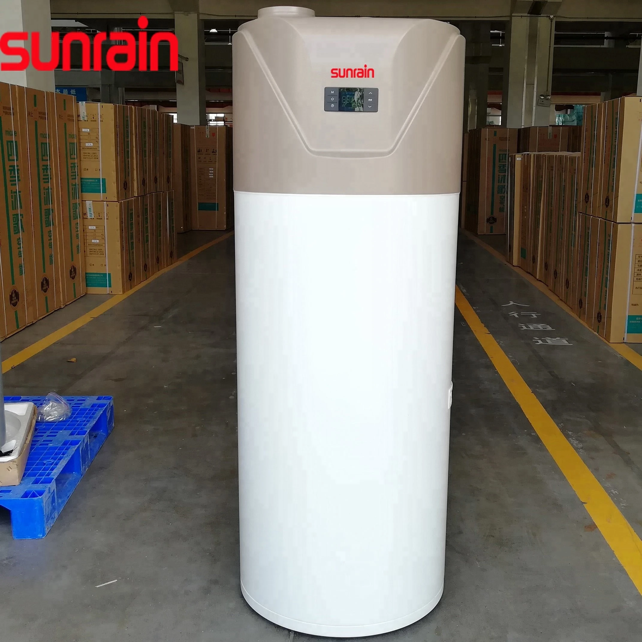 high cop water heater 200l project low pressure stainless steel solar hot water tank