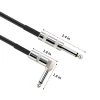 High Elasticity Material Audio and Video Cable Flexible RCA Male to Angled Male Cable