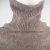 High neck loose knitted pullover soft solid color long sleeve turtleneck sweater