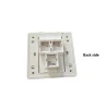 High Performance Online Shopping 86 Type Wall Plate with 3 Port Keystone Jack FACEPLATE FLAT 1-GANG 3-PORT