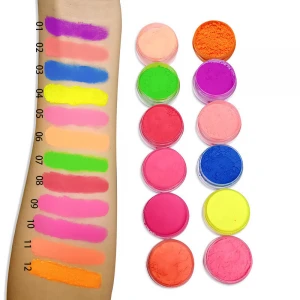 High Pigmented Loose Neon Eyeshadow Pigment Fluorescent Pigments Powder