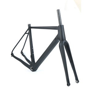 high quality 700*40C MAX Tire Flat mount disc brake cyclocross carbon bicycle frame
