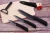 Import high quality black 5pcs ceramic knife kitchen knife set with eva gift box from China