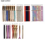 High quality coloured set colors colorful packaging private label color pencil pen clear glue cat reusable eyeliner stickers
