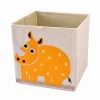 High quality cute animal design Foldable Cloth Toys Storage Cube Organizer Containers Drawers storage boxes bin