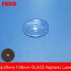 High quality diameter 20mm long focal length FL 28mm glass laser focusing lens Sensor receiving lens optical lens Customizable