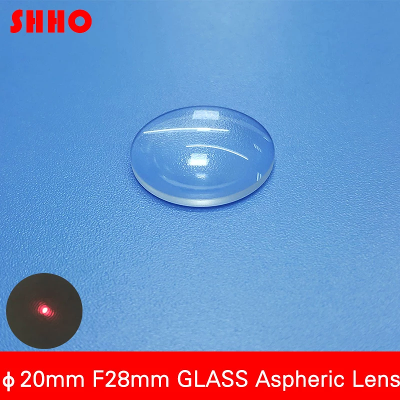 High quality diameter 20mm long focal length FL 28mm glass laser focusing lens Sensor receiving lens optical lens Customizable