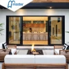 High Quality Interior Double Glass Hidden Cavity Pocket 3 Panels 4 Panels Aluminum Glass Sliding Door