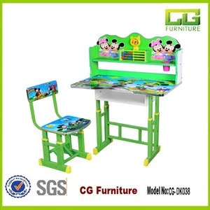 High quality kids study table and chairs for school furniture