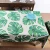 Import high quality linen cotton digital printing green leaf round table cloth with decorative from China