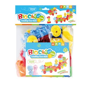 High Quality Plastic Cheap Intelligence Toys Kids Building Block 22PCS plastic children toy blocks