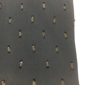 High Quality  Polyester Cutting Flower Thick Chiffon Fabric