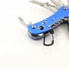 High Quality popular 420 Steel 11 in 1 Swiss style Folding Multifunction Knife with Carabiner Hook