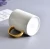 Import High quality simple white bone china drinkware 15oz porcelain ceramic mug with gold handle with custom logo from China
