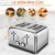 Import High quality stainless steel machine 4 slice bread toaster from China