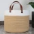 Import High Quality Stripe Small Cotton Storage Baskets With Leather Handles from China