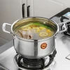 High quality SUS304 stainless steel household kitchenware soup pot