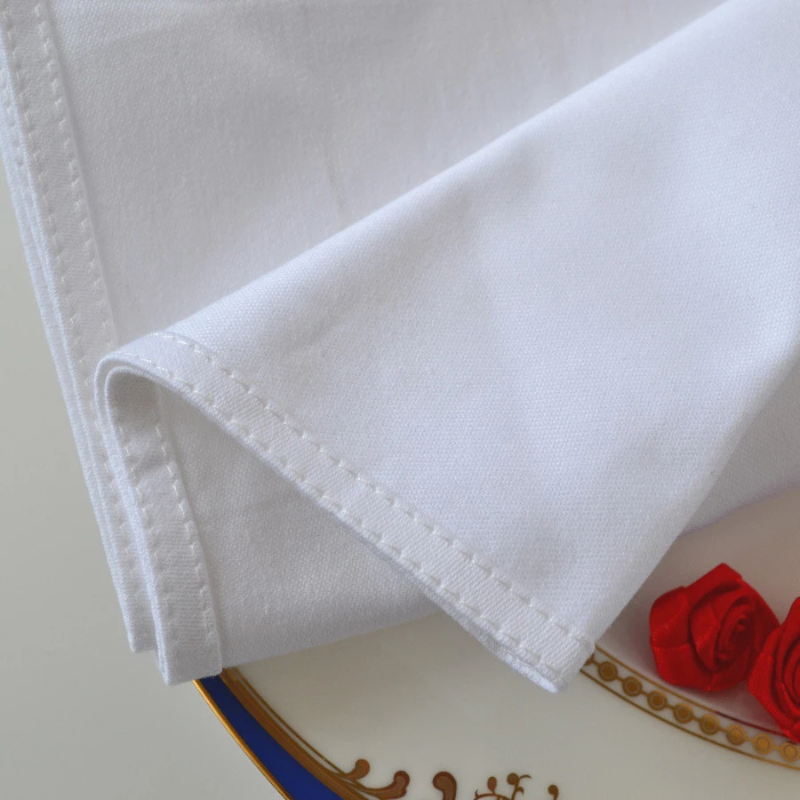 High Quality White Serviette 100% Serviette Linen Table Napkin Restaurant Linen Napkin