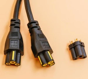 High Temperature Power Cord - C14 to C15 - 15 Amp - 1 FT - Black