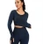Import Hollow out design seamless yoga set  breathable crop top and high waist leggings from USA