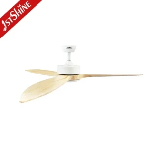 Home Decorative 52 Inch Wooden LED Ceiling Indoor Fans with Remote Control Ceiling Fan with Light