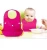 Import hook and loop silicone waterproof baby bibs detachable with stereo pocket meal bib feeding from China