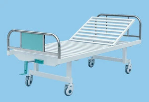 Hospital bed with one revolving levers China hospital bed manufacturer