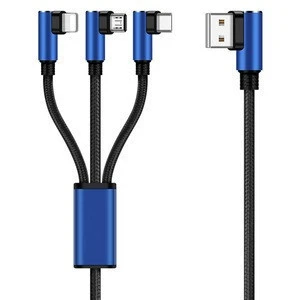 Hot products OEM 3 in 1 usb cable fast multi charging cable