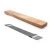 Import Hot Sale 14 Inch Eco friendly Bamboo Rubber Wood Magnetic Knife Block Magnetic Knife Strip with Stainless Steel Back Bracket from China