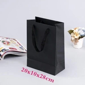 hot sale custom Kraft paper packaging bags hang gift bag