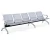 Import Hot sale Factory price public 3-seater padded stainless steel waiting bench waiting chair for airport and hospital from China