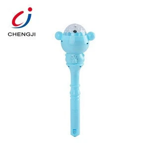 Hot sale girl plastic mini flash colorful magic light up wand toy for kids