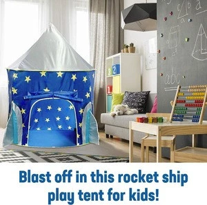 Hot Sale Princess Castle Rocket Ship teepee Pop Up indoor and outdoor fun kids Play tent house