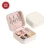 Import Hot sale pu leather small travel jewelry box with velvet lining from China